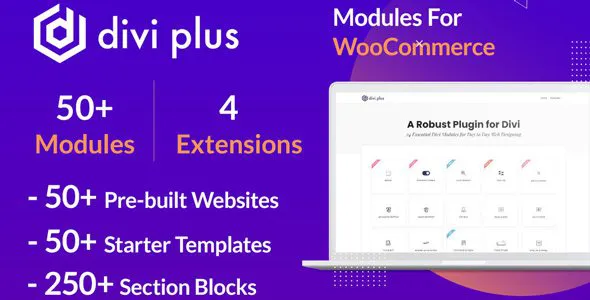 Divi Plus 2.2.1 – Divi扩展插件,47个独特模块与20+预设区块