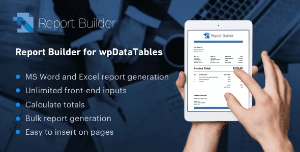 Report Builder 2.3 – WordPress报表插件,导出Word Excel