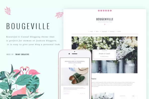 Bougenville – 优美Tumblr主题，花卉<a href=