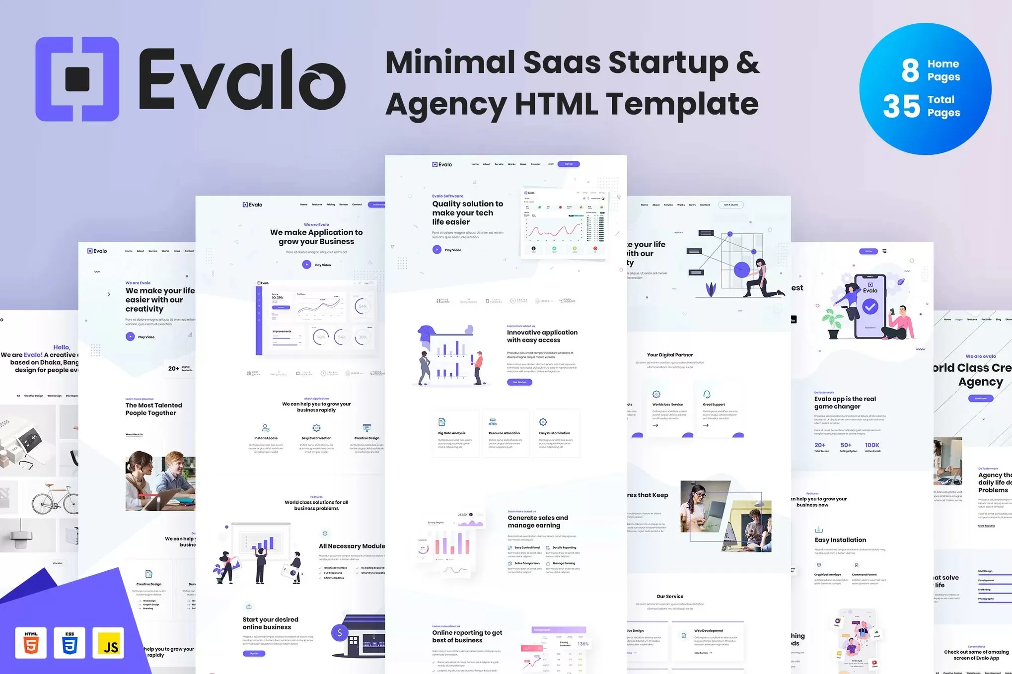 Evalo – 极简SaaS启动<a href=