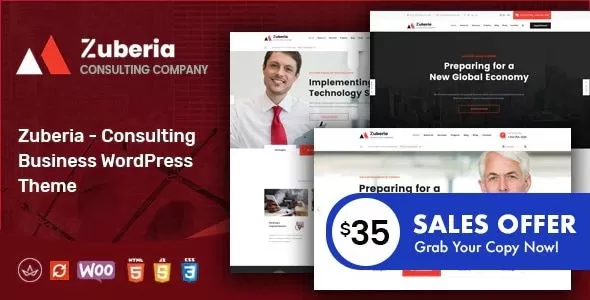Zuberia 2.2 – 商业咨询WordPress主题,顾问公司官网