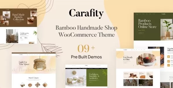 Carafity 1.3.0 – 竹手工店WooCommerce主题,手工艺品电商