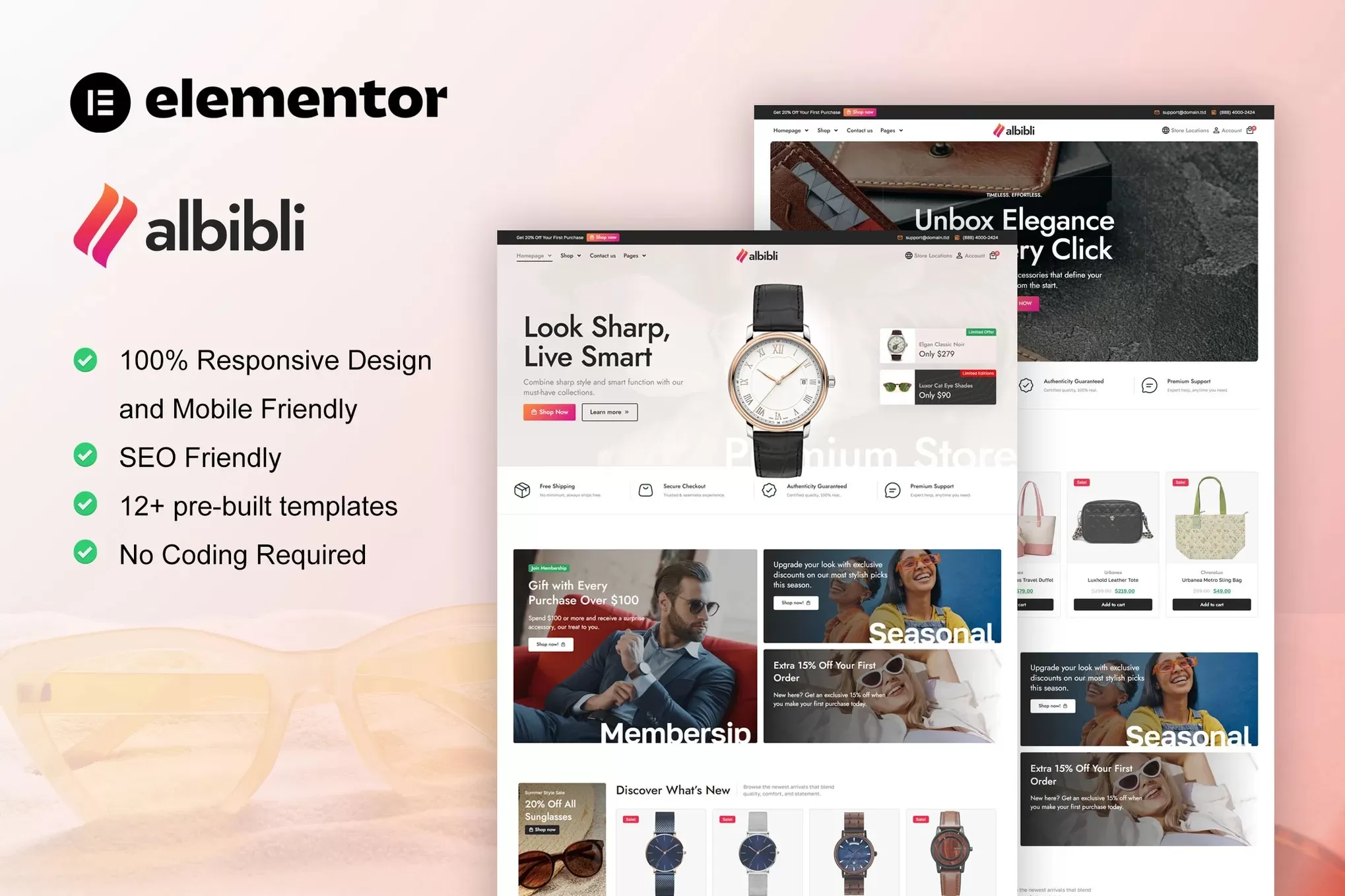 Albibli – 多用途WooCommerce Elementor套件,综合商店官网