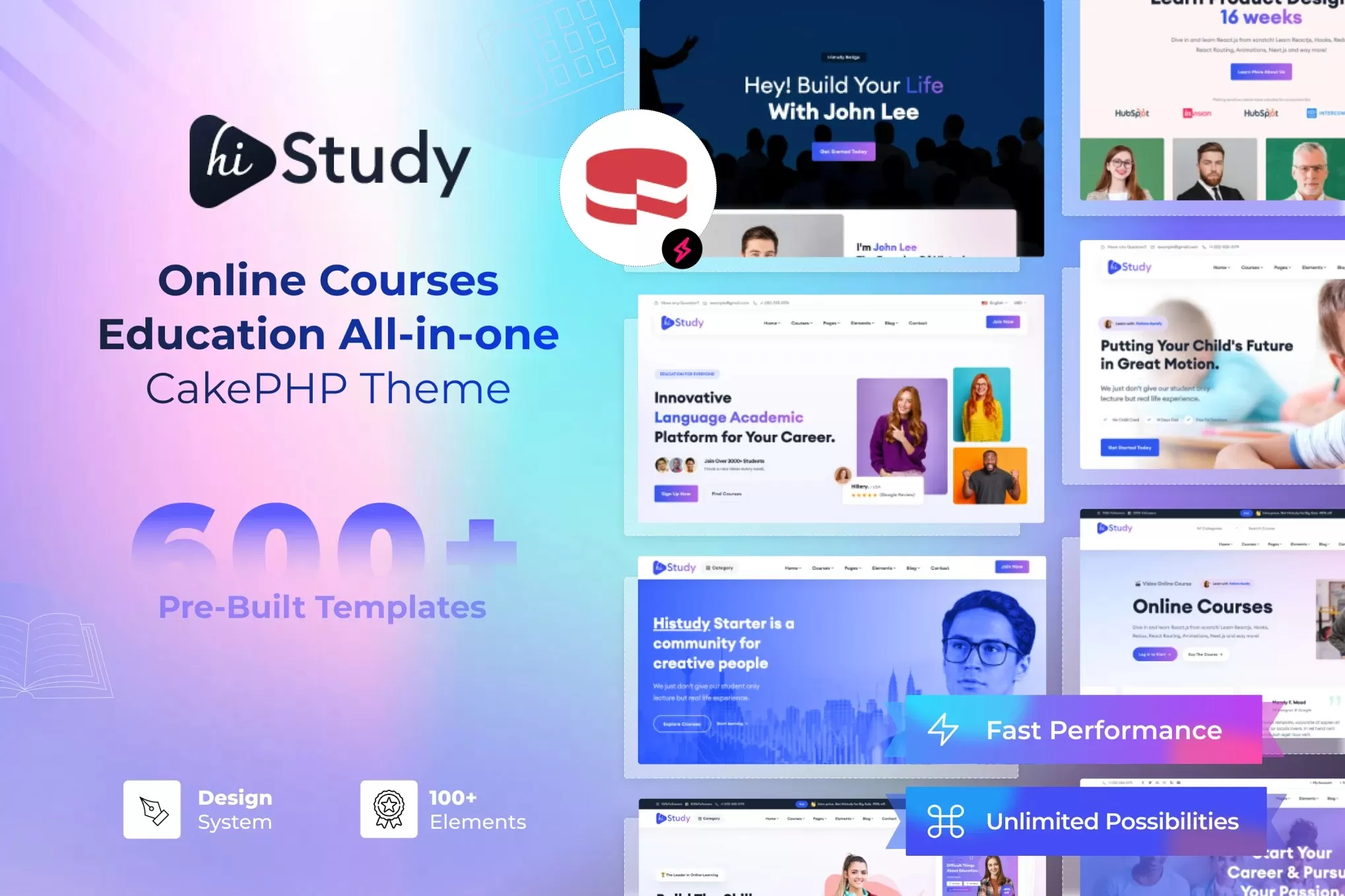HiStudy – 在线教育CakePHP模板,课程学习平台