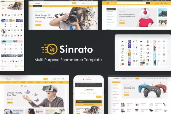 Sinrato – 电子产品PrestaShopShop主题,数码家电商城