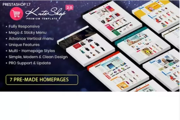 KuteShop – 时尚电子PrestaShopShop主题,多业态市场商城