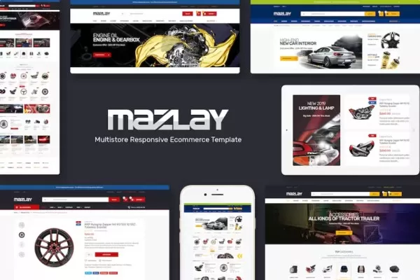 Mazlay – 汽车配件PrestaShopShop主题,汽配商城