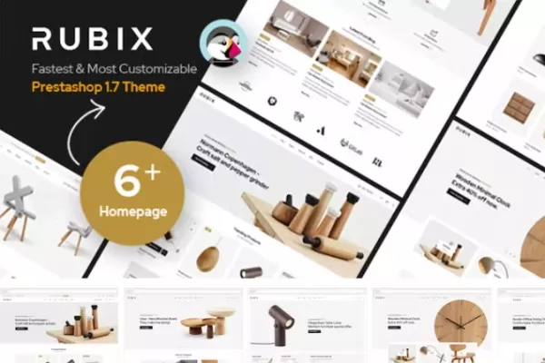 Rubix – 响应式PrestaShopShop 1.7主题,创意电商商城