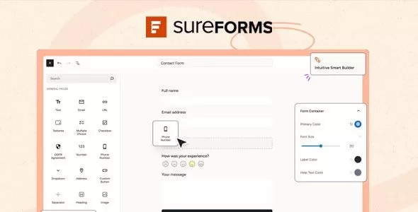 SureForms Pro 2.12.3 – WordPress AI拖放表单构建器 – WordPress主题