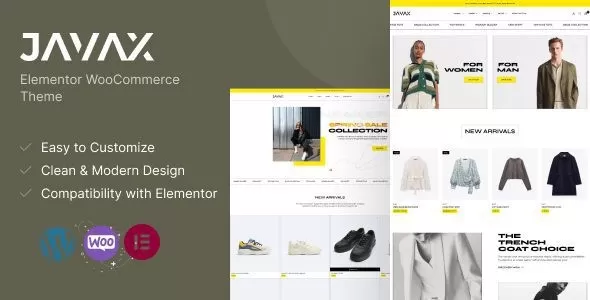 Javax 1.1.0 – Elementor WooCommerce主题,电商商城