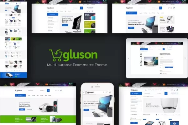 Gluson – 数字响应PrestaShopShop主题,科技电商官网