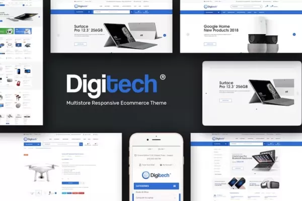Digitech – 数码OpenCart 3.x主题,电子科技商城