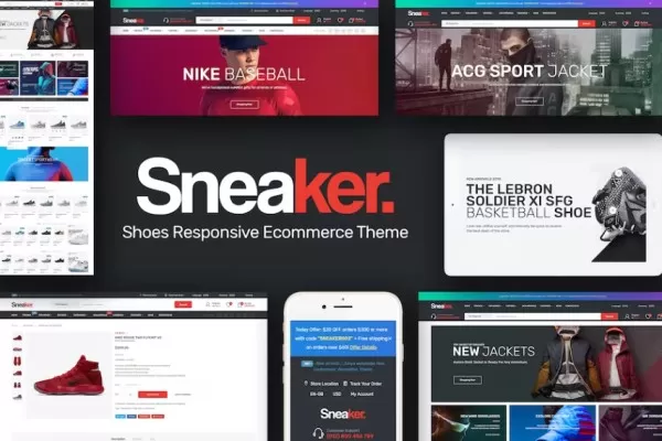 Sneaker – 色板OpenCart主题,潮流鞋服电商