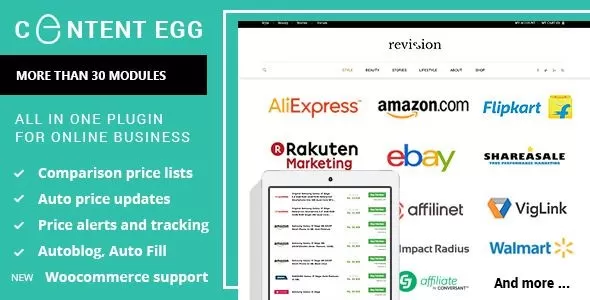Content Egg 21.4.0 – WordPress联盟营销插件，比价返利站