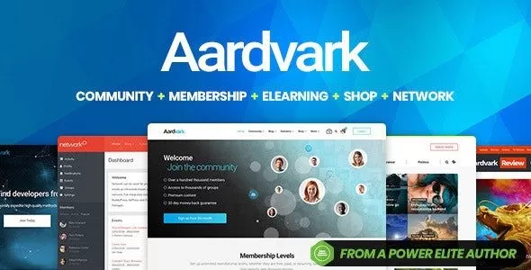 Aardvark 4.7.2 – 社区会员BuddyPress主题,社交论坛网站