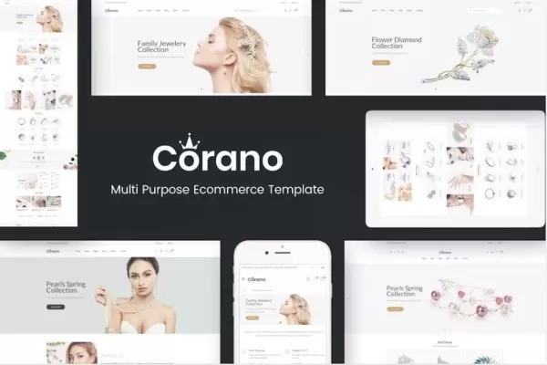 Corano – 珠宝OpenCart主题,奢侈品首饰电商