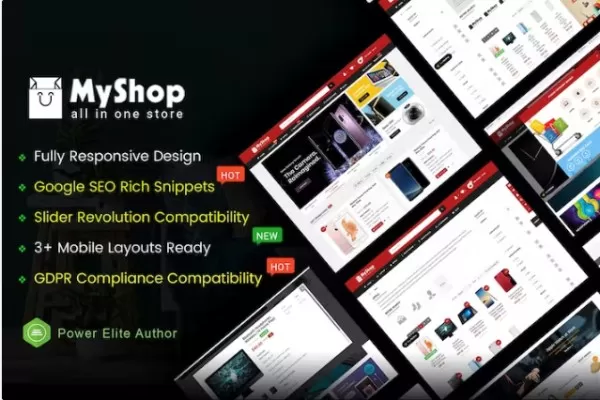 MyShop – 多用途OpenCart 3主题,超级市场电商