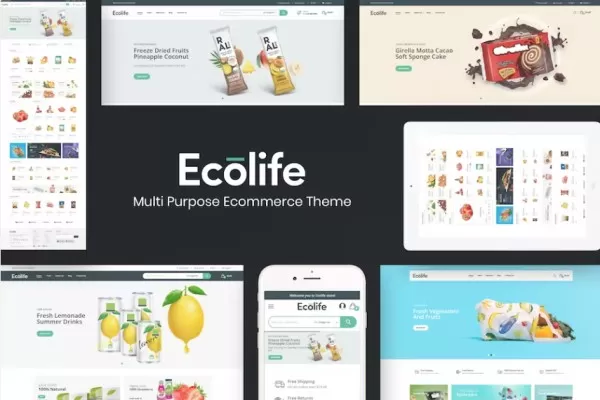 Ecolife – 多功能OpenCart主题,绿色生活商城