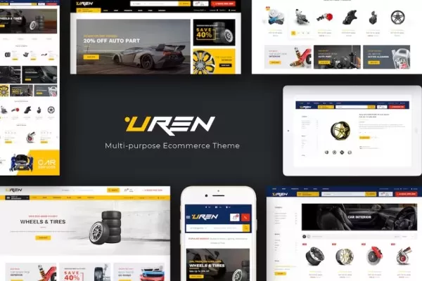 Uren – 汽车配件OpenCart主题,汽配维修商城