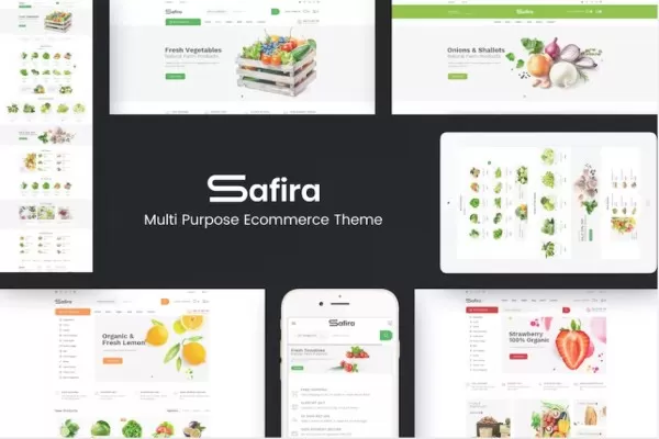 Safira – 响应式OpenCart主题,时尚珠宝电商