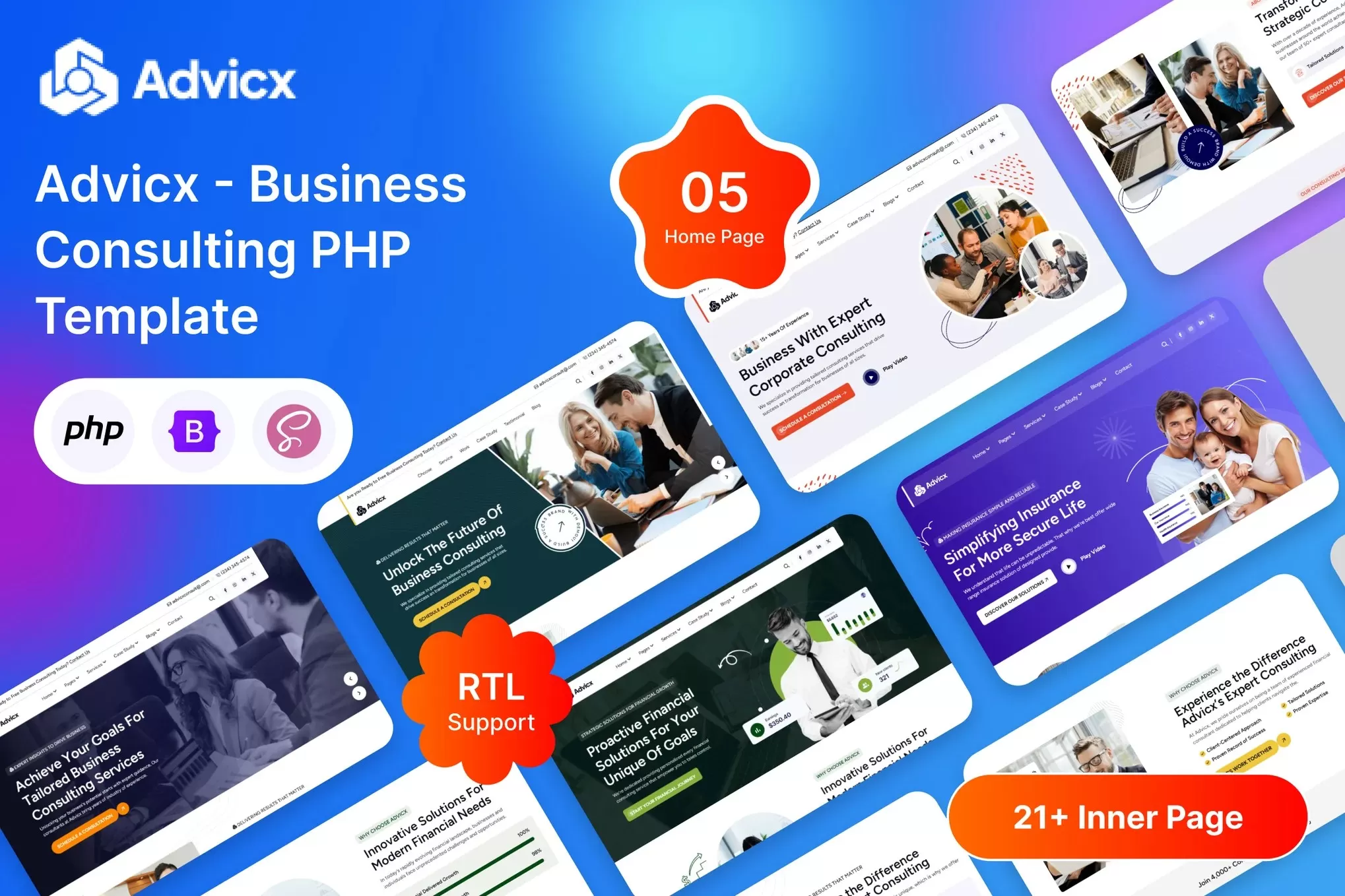 Advicx – 商业咨询PHP模板,企业顾问官网
