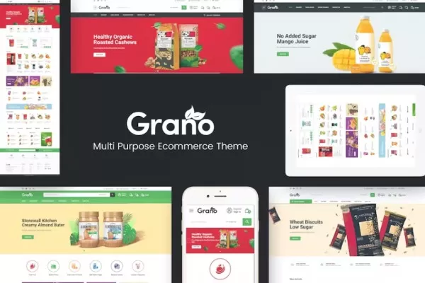 Grano – 有机食品OpenCart主题,天然食品商城