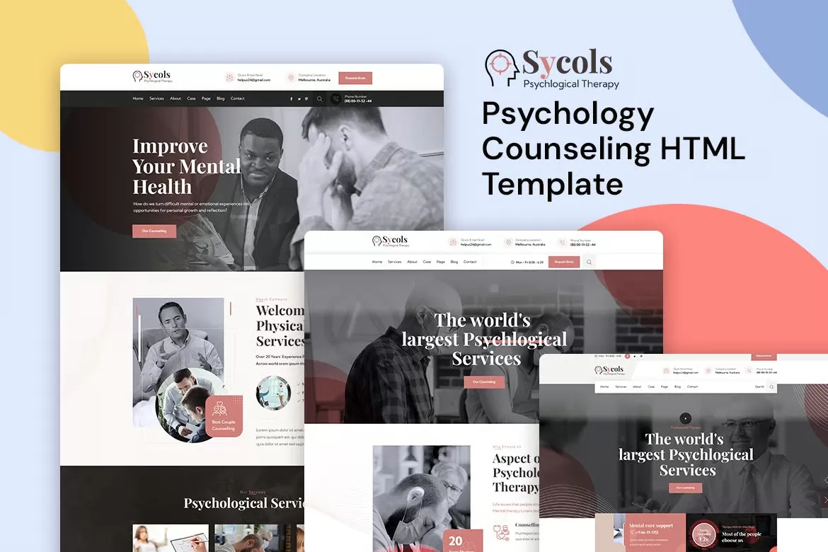 Sycols – 心理咨询 HTML 模板