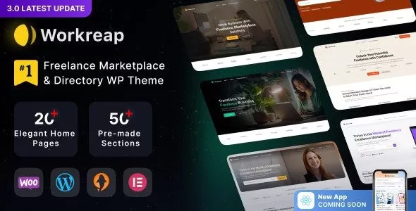 Workreap 3.5.0 – Freelance Marketplace WordPress 主题