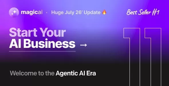 MagicAI 11.00 + 扩展 – 一体化 SaaS 平台,支持 AI 文本、图片和内容生成 – WordPres