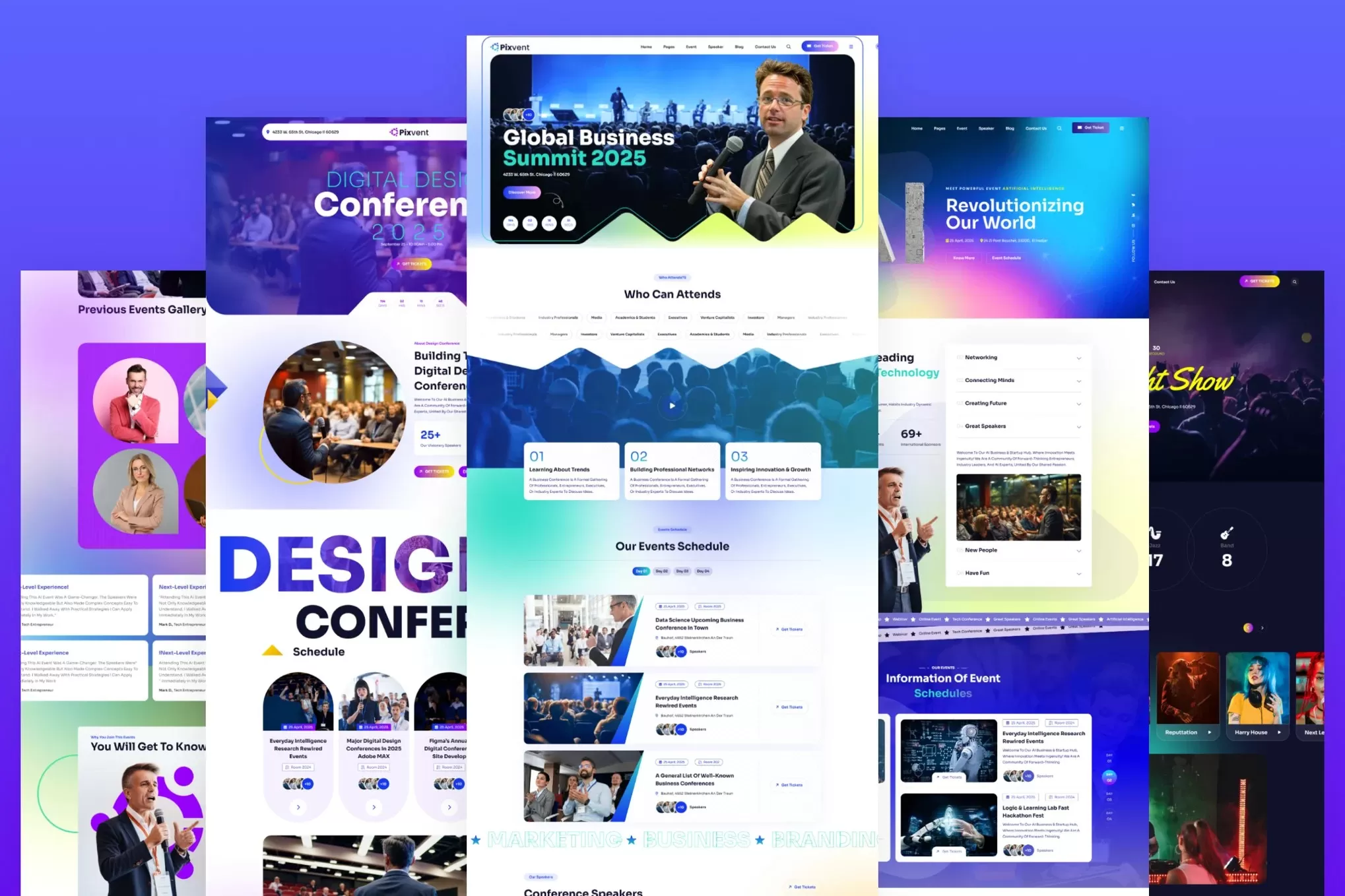 Pixvent – 活动和会议 HTML 模板