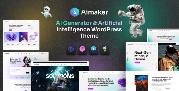 Aimaker 1.0.0 – AI代理技术WordPress主题,科技创业官网