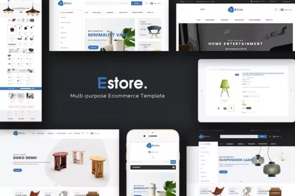 Estore – 响应式Magento主题,综合在线商城