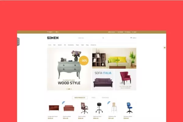 SNS Simen – 响应式Magento主题,多品类电商