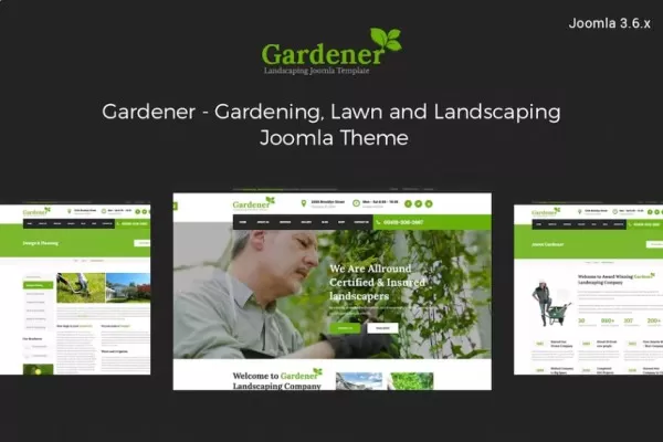 园丁 – 园艺绿化Joomla模板,景观设计官网