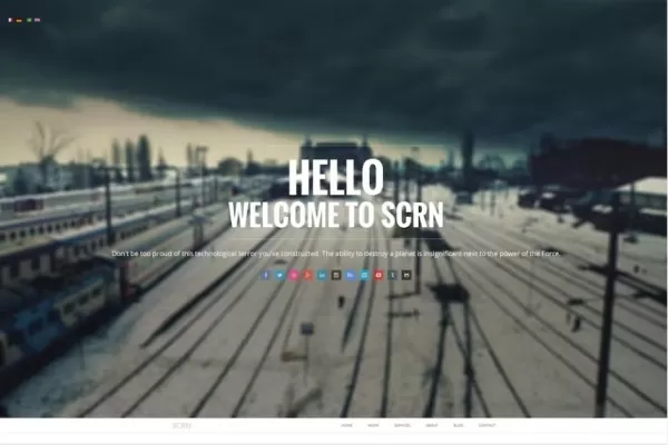 SCRN – 响应式视差Joomla模板,创意视觉官网