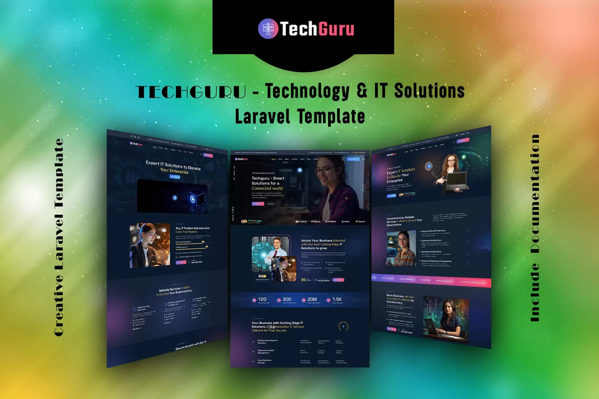 Techguru – 技术IT Laravel模板，科技公司官网