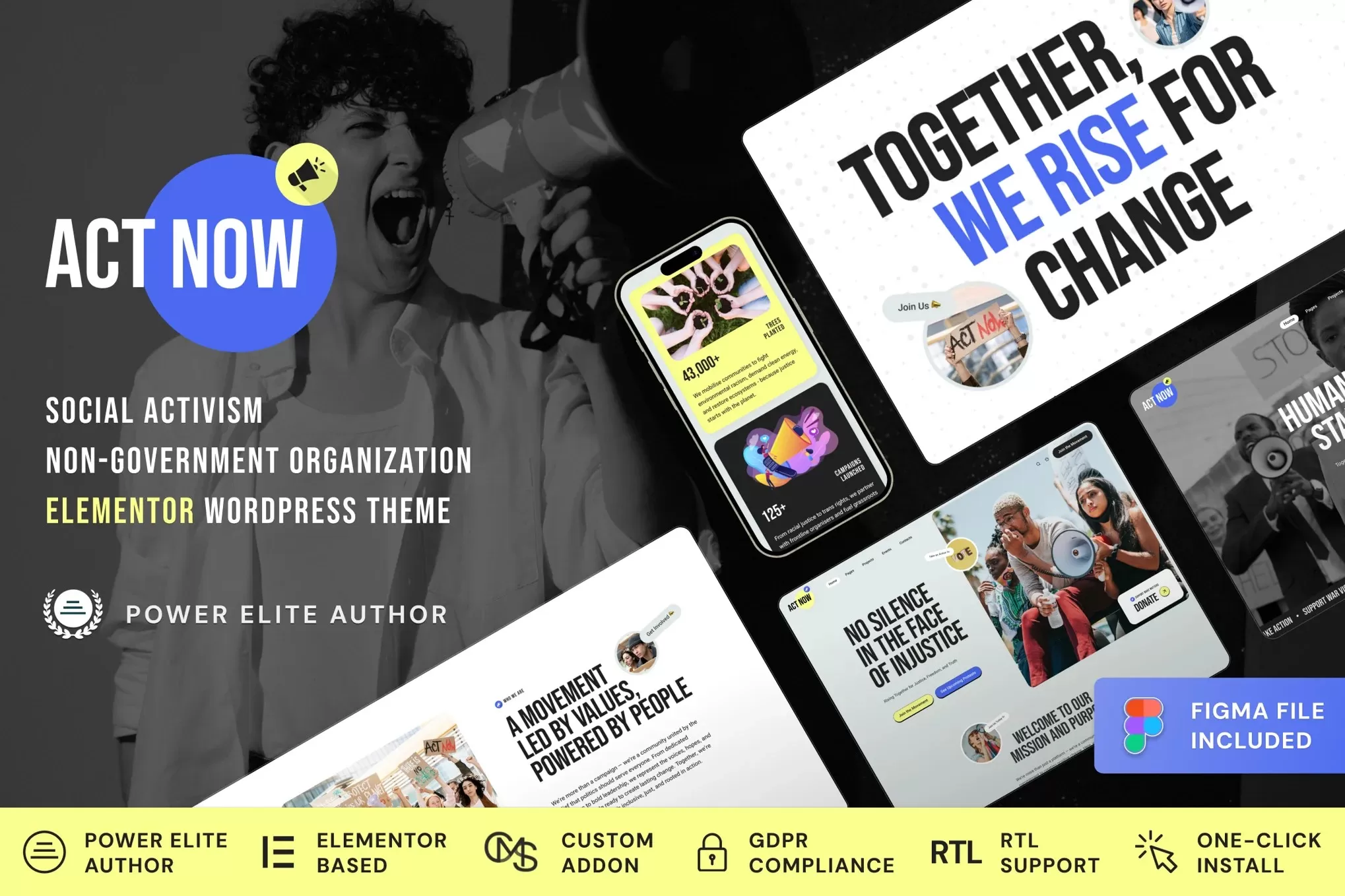 Act Now – 社会公益WordPress主题,NGO非营利组织官网