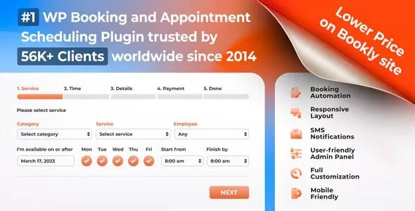 Bookly Pro 10.3 – WordPress预约排期系统插件