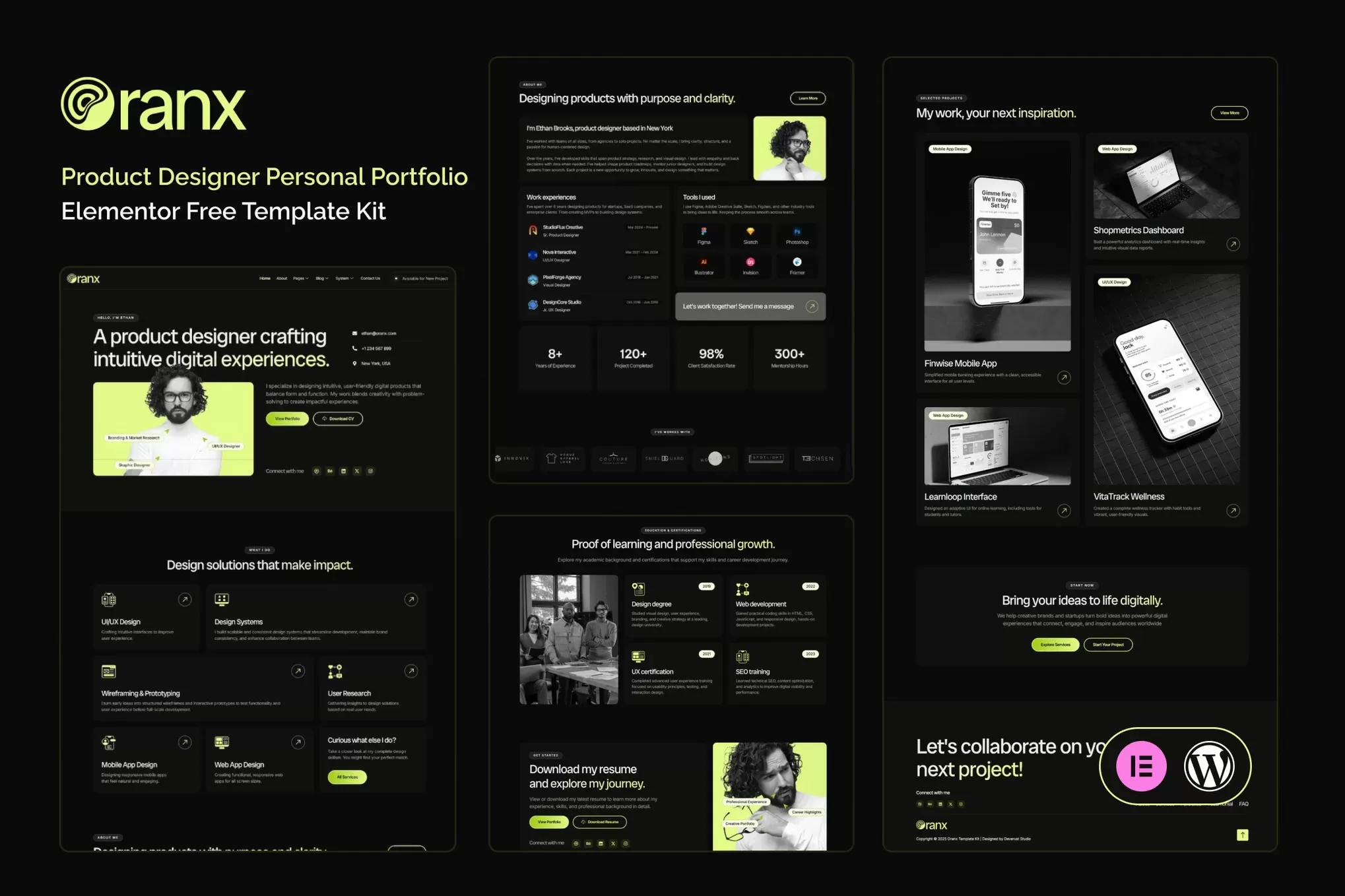 Axionix – 吉他课程Elementor模板套件,音乐教学官网
