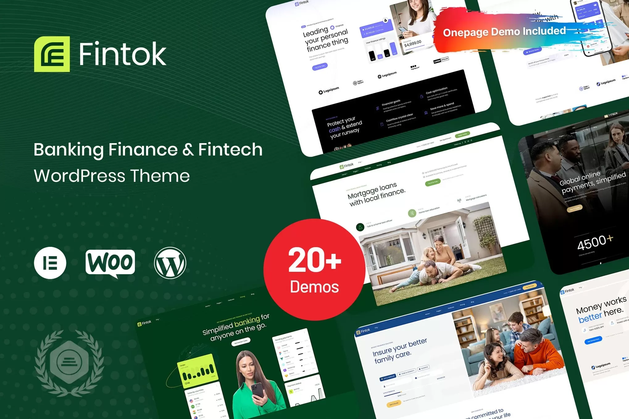 Fintok – 银行金融WordPress主题,金融科技官网