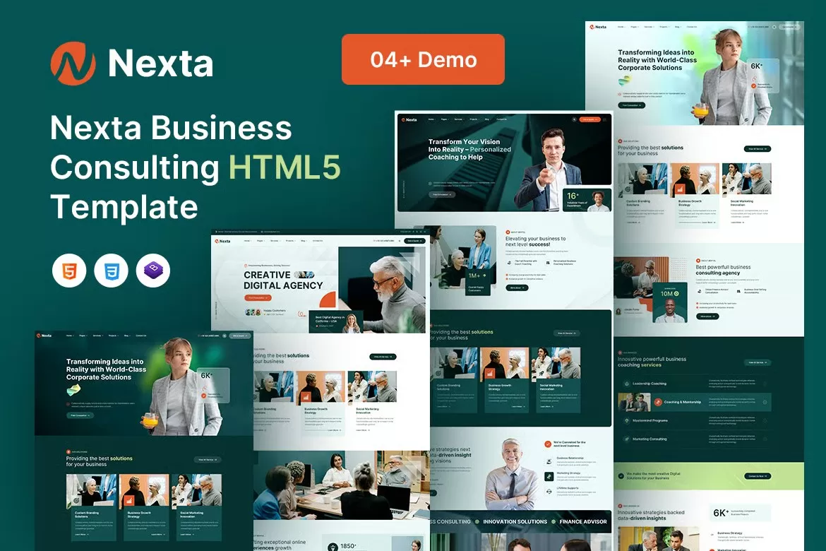 Nexta – 商业咨询HTML5模板,企业顾问官网